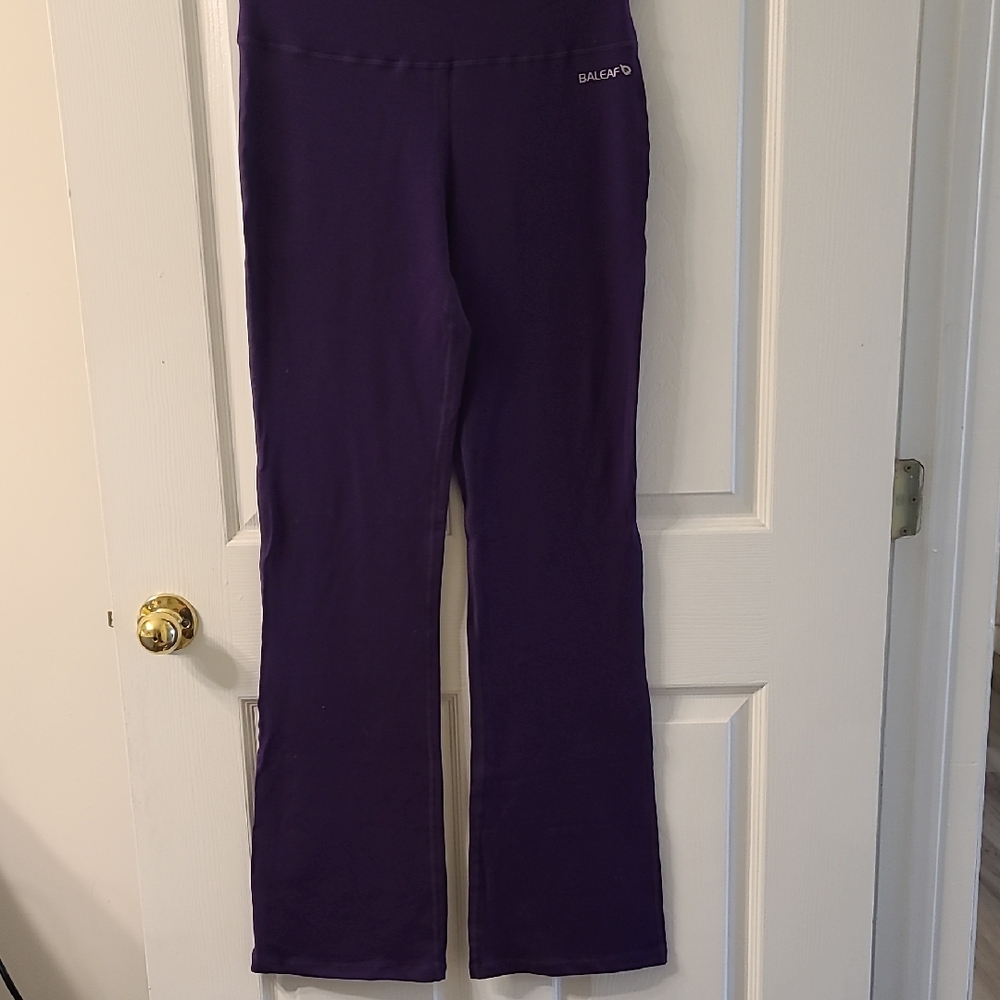 Baleaf Womens Purple Bootcut Flare Leggings